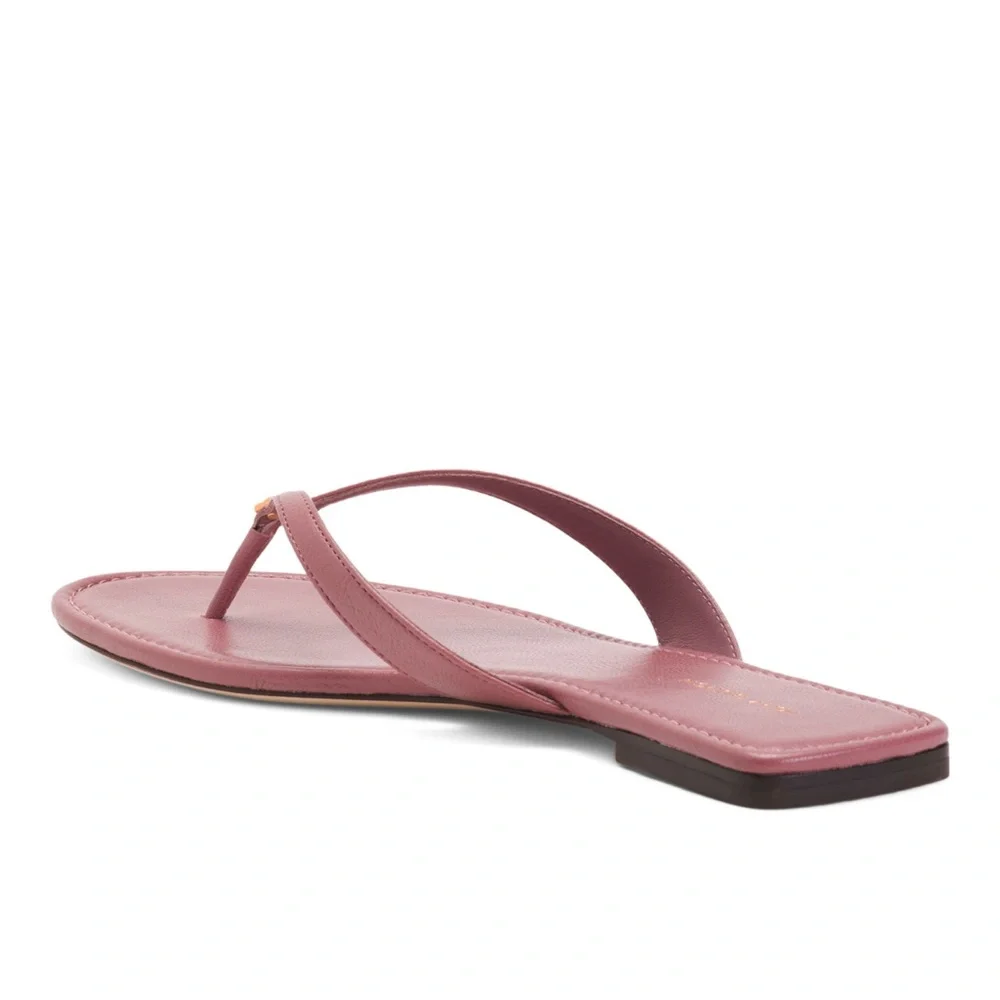 TORY BURCH ❤️‍🔥 NWT LEATHER CLASSIC FLIP FLOPS LAVENDER SIZE 9